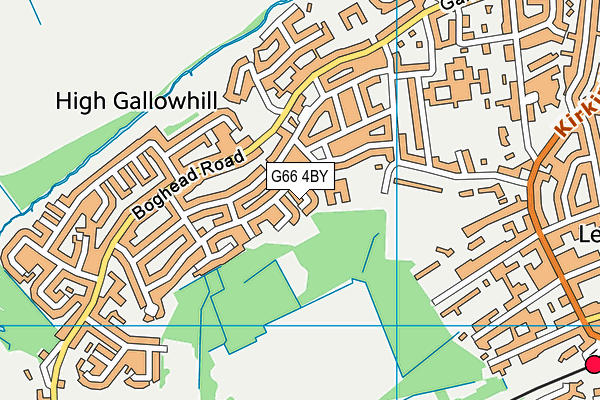 G66 4BY map - OS VectorMap District (Ordnance Survey)