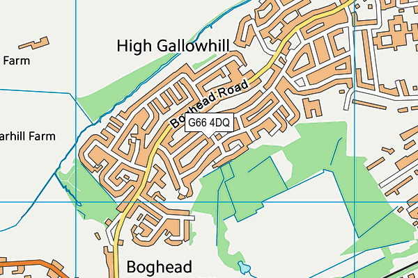 G66 4DQ map - OS VectorMap District (Ordnance Survey) G66 4DQ map - OS VectorMap District (Ordnance Survey)