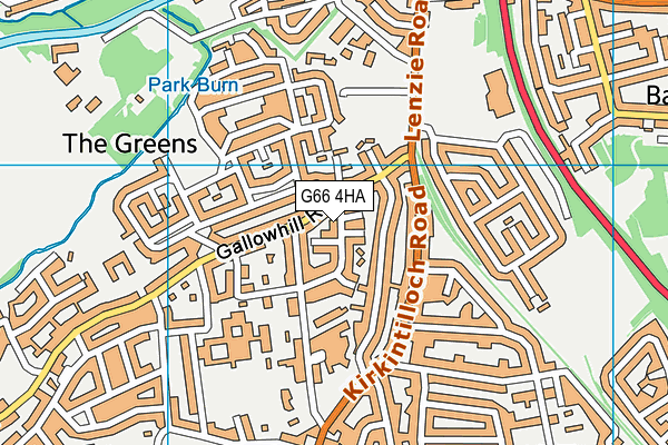 G66 4HA map - OS VectorMap District (Ordnance Survey)