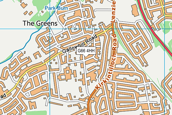 G66 4HH map - OS VectorMap District (Ordnance Survey) G66 4HH map - OS VectorMap District (Ordnance Survey)