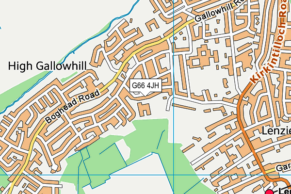 G66 4JH map - OS VectorMap District (Ordnance Survey) G66 4JH map - OS VectorMap District (Ordnance Survey)
