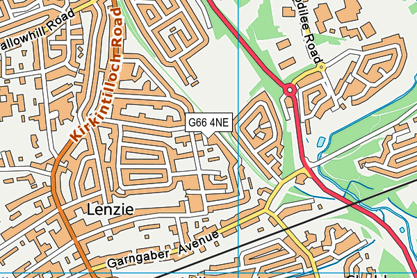 G66 4NE map - OS VectorMap District (Ordnance Survey)