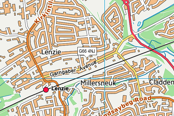 G66 4NJ map - OS VectorMap District (Ordnance Survey) G66 4NJ map - OS VectorMap District (Ordnance Survey)