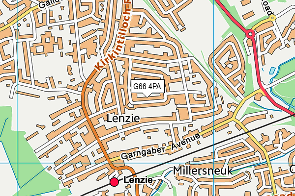 G66 4PA map - OS VectorMap District (Ordnance Survey)