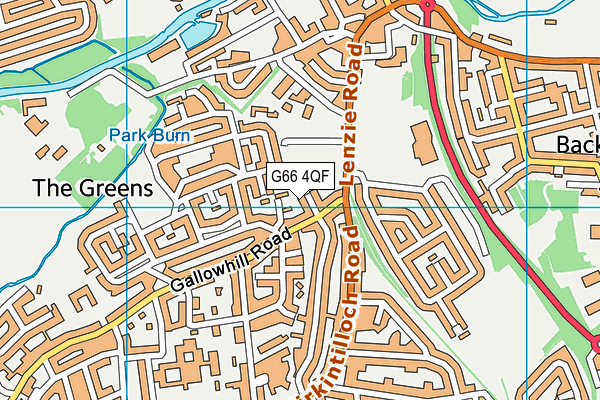 G66 4QF map - OS VectorMap District (Ordnance Survey)