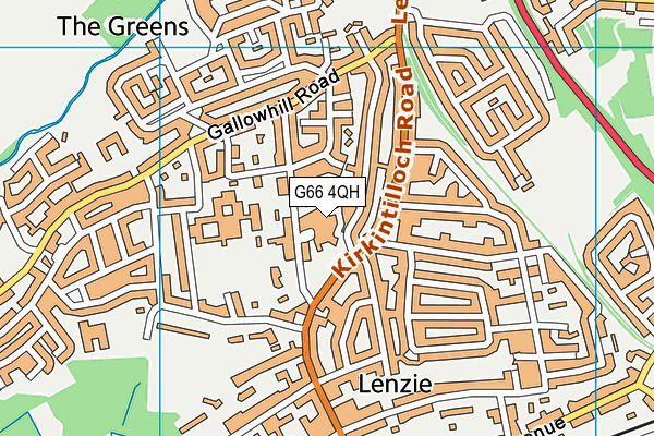 G66 4QH map - OS VectorMap District (Ordnance Survey)