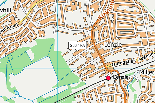 G66 4RA map - OS VectorMap District (Ordnance Survey)