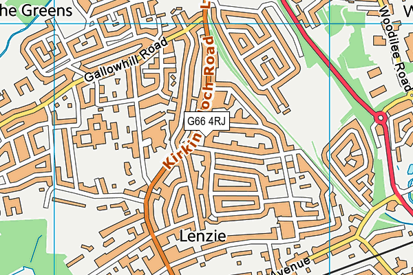 G66 4RJ map - OS VectorMap District (Ordnance Survey) G66 4RJ map - OS VectorMap District (Ordnance Survey)