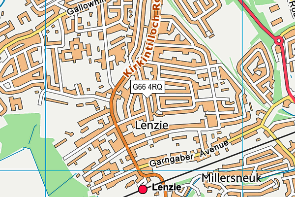 G66 4RQ map - OS VectorMap District (Ordnance Survey)
