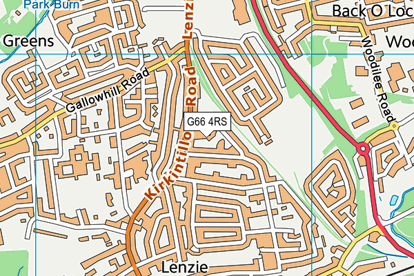 G66 4RS map - OS VectorMap District (Ordnance Survey)