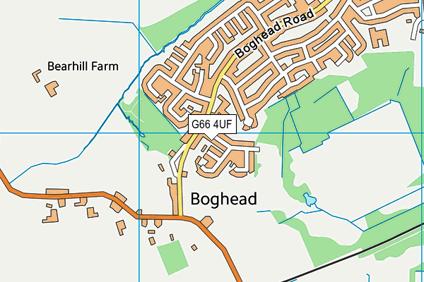G66 4UF map - OS VectorMap District (Ordnance Survey) G66 4UF map - OS VectorMap District (Ordnance Survey)