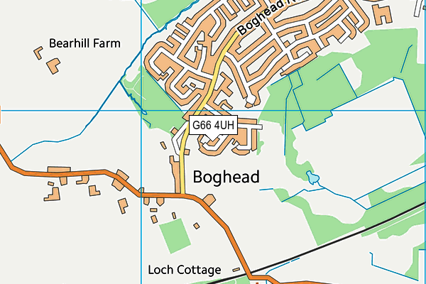 G66 4UH map - OS VectorMap District (Ordnance Survey)