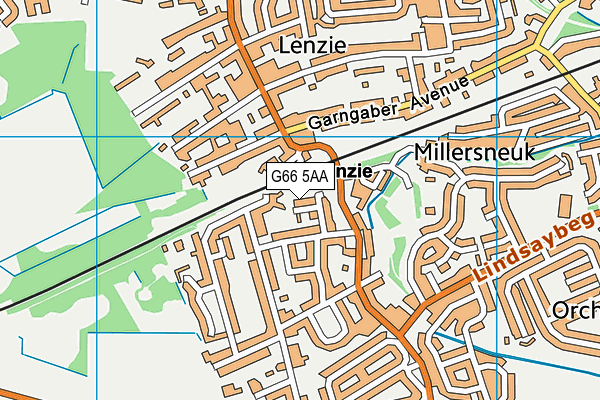 G66 5AA map - OS VectorMap District (Ordnance Survey) G66 5AA map - OS VectorMap District (Ordnance Survey)
