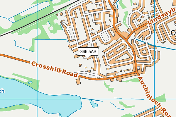 G66 5AS map - OS VectorMap District (Ordnance Survey)