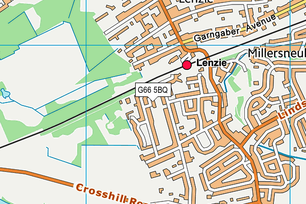 G66 5BQ map - OS VectorMap District (Ordnance Survey)