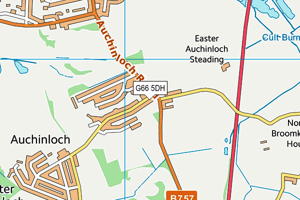 G66 5DH map - OS VectorMap District (Ordnance Survey)