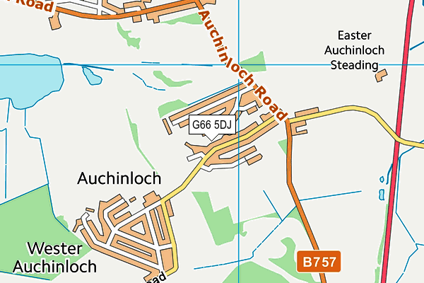 G66 5DJ map - OS VectorMap District (Ordnance Survey) G66 5DJ map - OS VectorMap District (Ordnance Survey)
