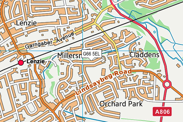 G66 5EL map - OS VectorMap District (Ordnance Survey) G66 5EL map - OS VectorMap District (Ordnance Survey)