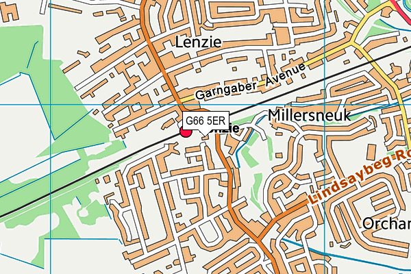 G66 5ER map - OS VectorMap District (Ordnance Survey)