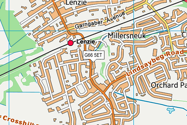 G66 5ET map - OS VectorMap District (Ordnance Survey) G66 5ET map - OS VectorMap District (Ordnance Survey)