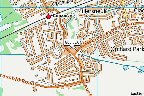 G66 5EX map - OS VectorMap District (Ordnance Survey) G66 5EX map - OS VectorMap District (Ordnance Survey)