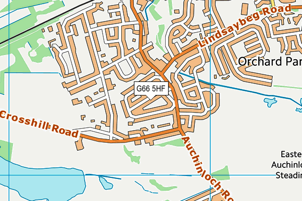 G66 5HF map - OS VectorMap District (Ordnance Survey) G66 5HF map - OS VectorMap District (Ordnance Survey)