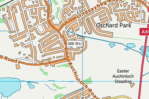 G66 5HJ map - OS VectorMap District (Ordnance Survey) G66 5HJ map - OS VectorMap District (Ordnance Survey)