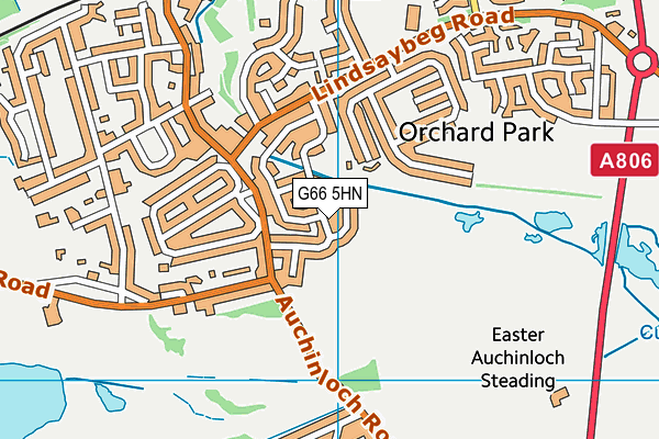 G66 5HN map - OS VectorMap District (Ordnance Survey)