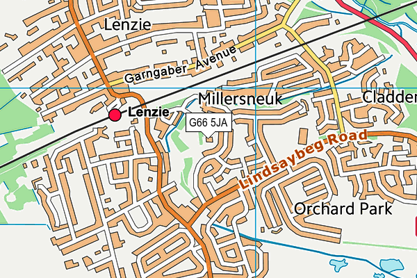 G66 5JA map - OS VectorMap District (Ordnance Survey) G66 5JA map - OS VectorMap District (Ordnance Survey)