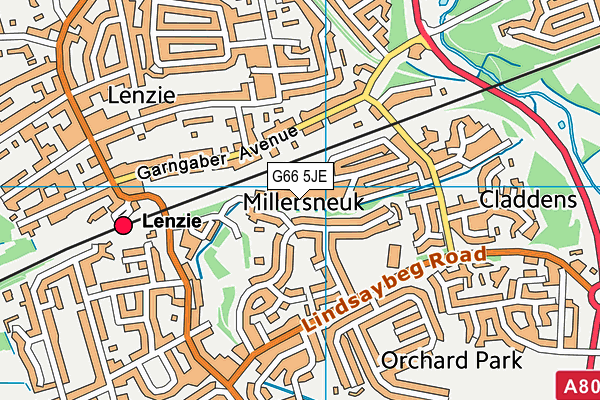 G66 5JE map - OS VectorMap District (Ordnance Survey) G66 5JE map - OS VectorMap District (Ordnance Survey)