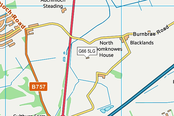G66 5LG map - OS VectorMap District (Ordnance Survey)
