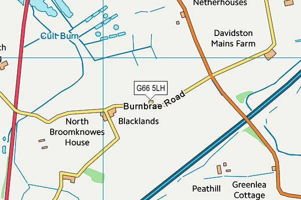 G66 5LH map - OS VectorMap District (Ordnance Survey)