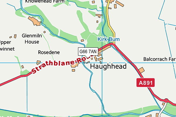 G66 7AN map - OS VectorMap District (Ordnance Survey) G66 7AN map - OS VectorMap District (Ordnance Survey)