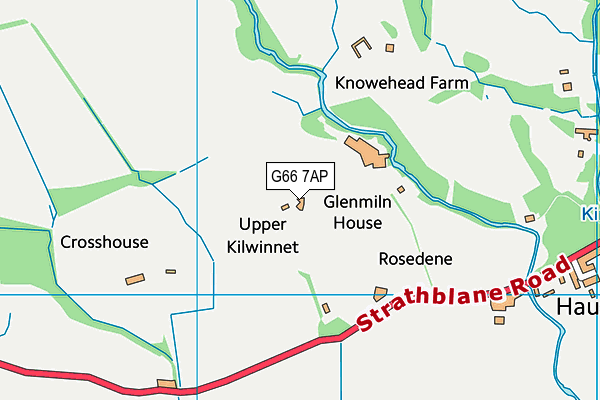G66 7AP map - OS VectorMap District (Ordnance Survey) G66 7AP map - OS VectorMap District (Ordnance Survey)