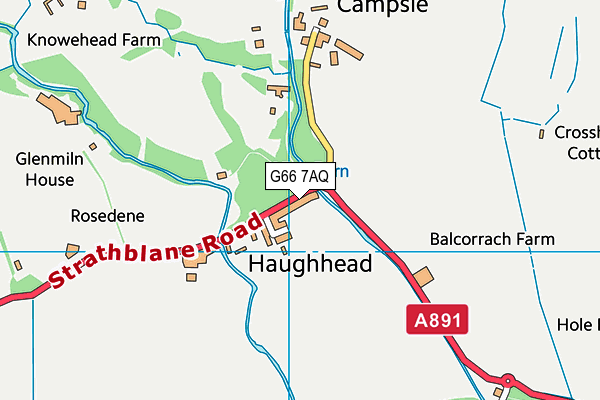 G66 7AQ map - OS VectorMap District (Ordnance Survey) G66 7AQ map - OS VectorMap District (Ordnance Survey)