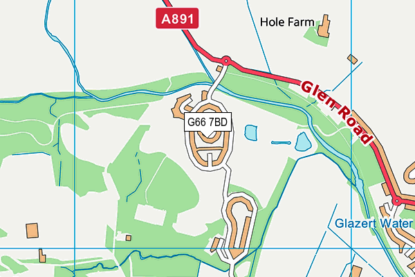 G66 7BD map - OS VectorMap District (Ordnance Survey) G66 7BD map - OS VectorMap District (Ordnance Survey)