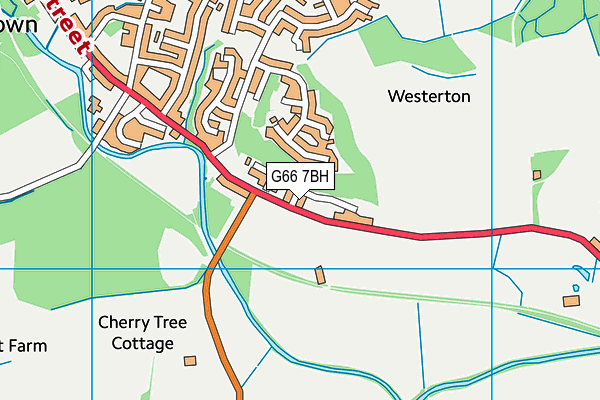 G66 7BH map - OS VectorMap District (Ordnance Survey)
