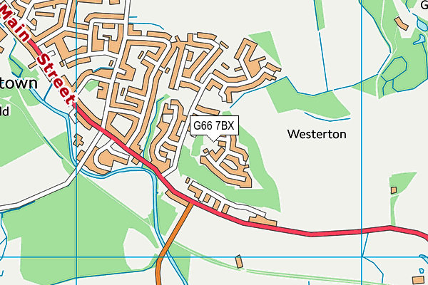 G66 7BX map - OS VectorMap District (Ordnance Survey)