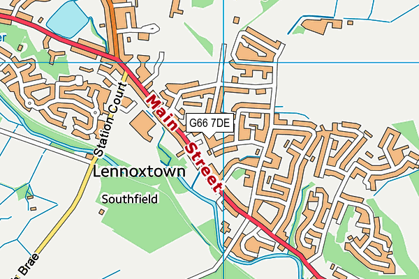 G66 7DE map - OS VectorMap District (Ordnance Survey) G66 7DE map - OS VectorMap District (Ordnance Survey)
