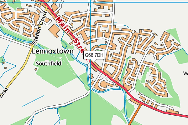 G66 7DH map - OS VectorMap District (Ordnance Survey)