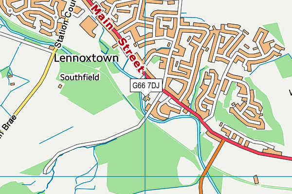 G66 7DJ map - OS VectorMap District (Ordnance Survey)