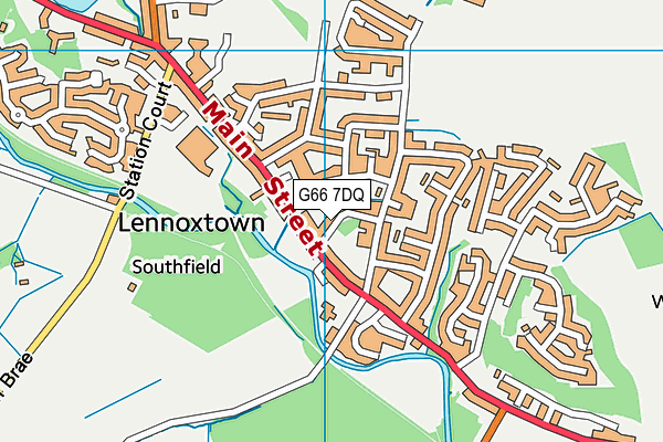 G66 7DQ map - OS VectorMap District (Ordnance Survey)