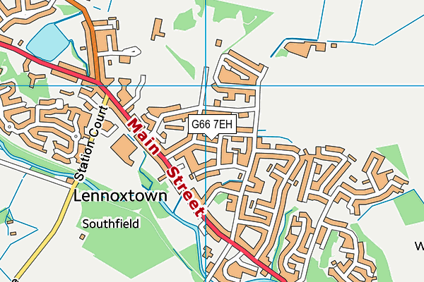 G66 7EH map - OS VectorMap District (Ordnance Survey)