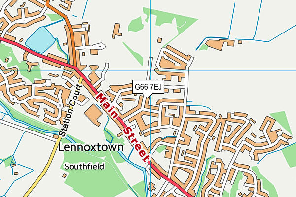 G66 7EJ map - OS VectorMap District (Ordnance Survey)