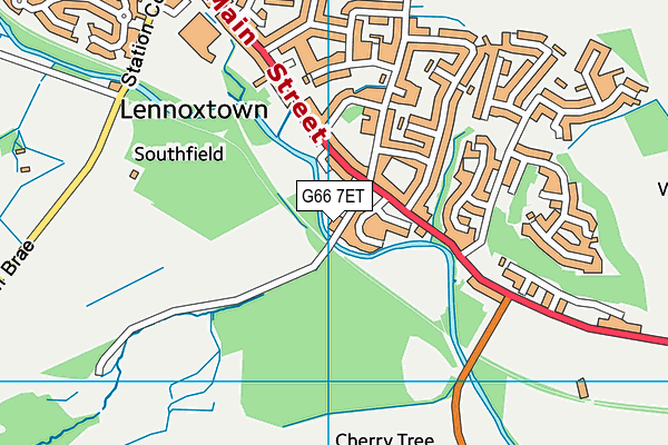 G66 7ET map - OS VectorMap District (Ordnance Survey)