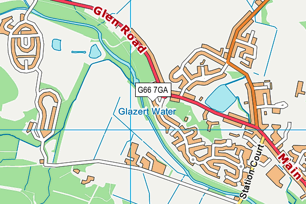 G66 7GA map - OS VectorMap District (Ordnance Survey) G66 7GA map - OS VectorMap District (Ordnance Survey)