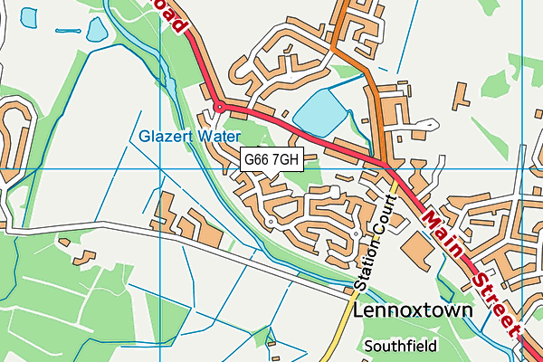 G66 7GH map - OS VectorMap District (Ordnance Survey)