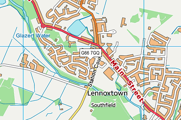 G66 7GQ map - OS VectorMap District (Ordnance Survey)