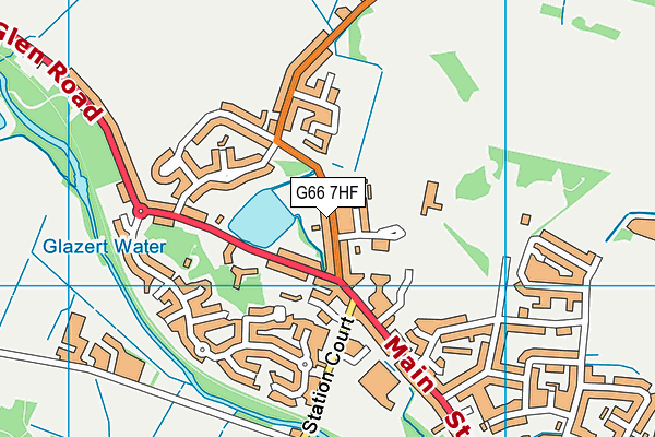 G66 7HF map - OS VectorMap District (Ordnance Survey)