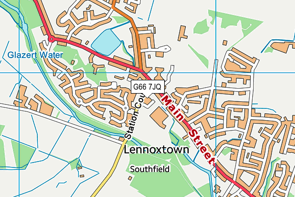 G66 7JQ map - OS VectorMap District (Ordnance Survey)